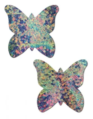 Pastease - Monarch Sequin Velvet - Aqua
