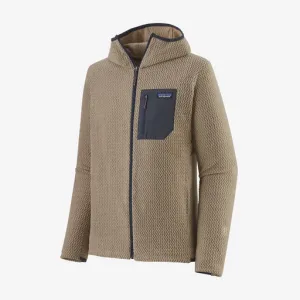 Patagonia M's R1® Full Zip Hoody- Oar Tan