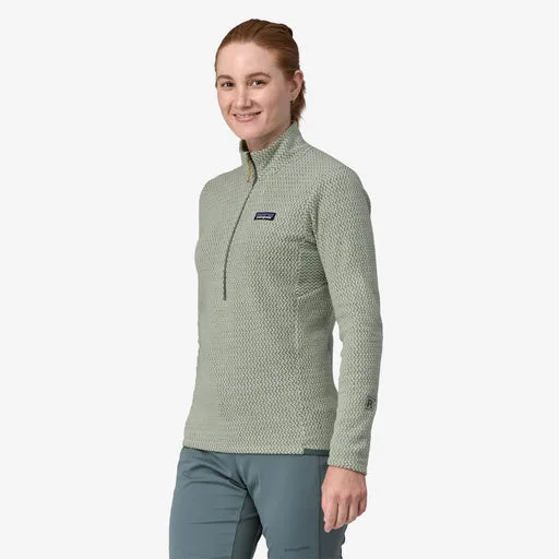 Patagonia W's R1 Air Zip Neck- Sleet Green
