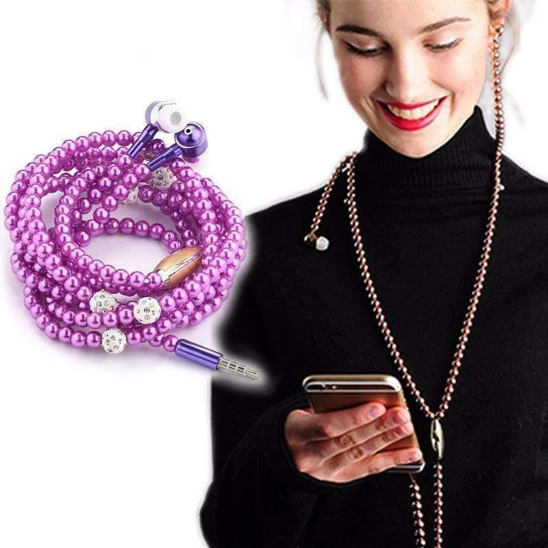 Pearl Necklace Earphone - Find Your Beautiful Style Wherever You Want!