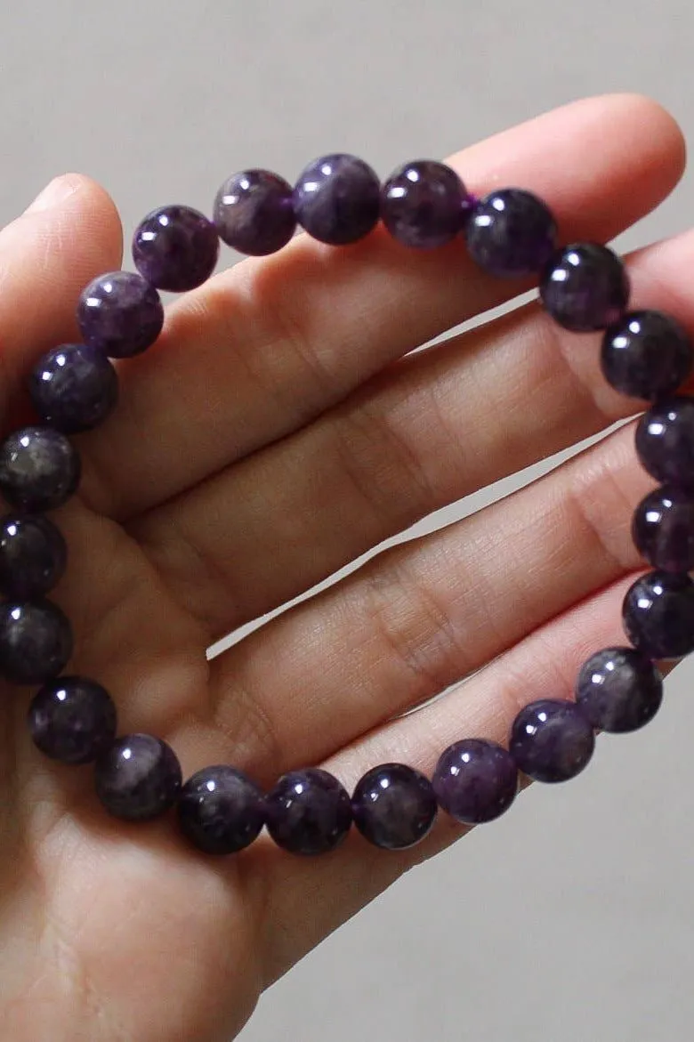 Pebble House Amethyst Bracelet 8mm or 6mm