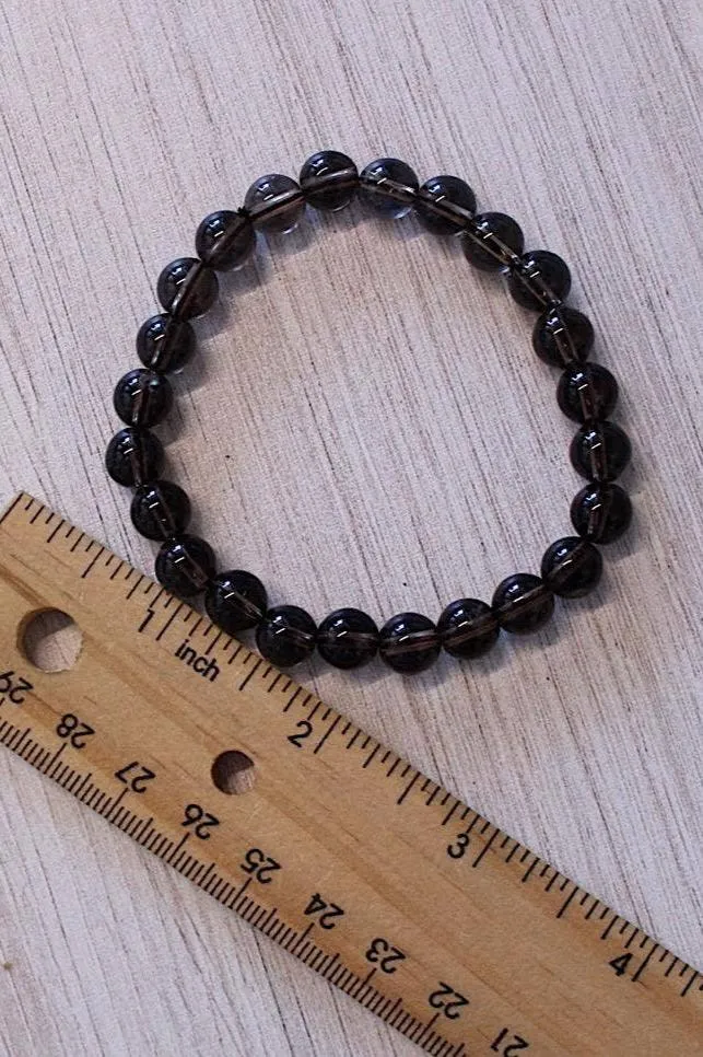 Pebble House Smoky Quartz Bracelet 8mm