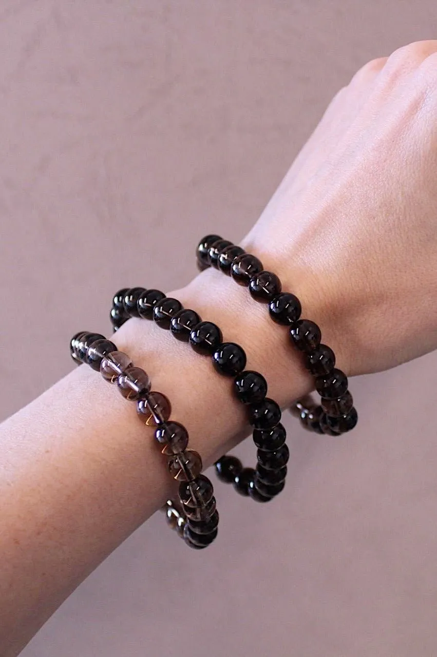 Pebble House Smoky Quartz Bracelet 8mm