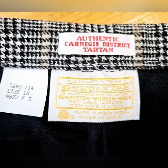 Pendleton Skirt Tartan Plaid USA