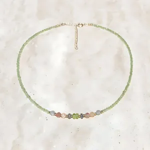 Peridot and Sunstone Luxury Necklace