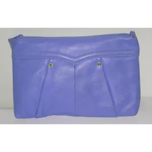 Periwinkle Leather Clutch Purse