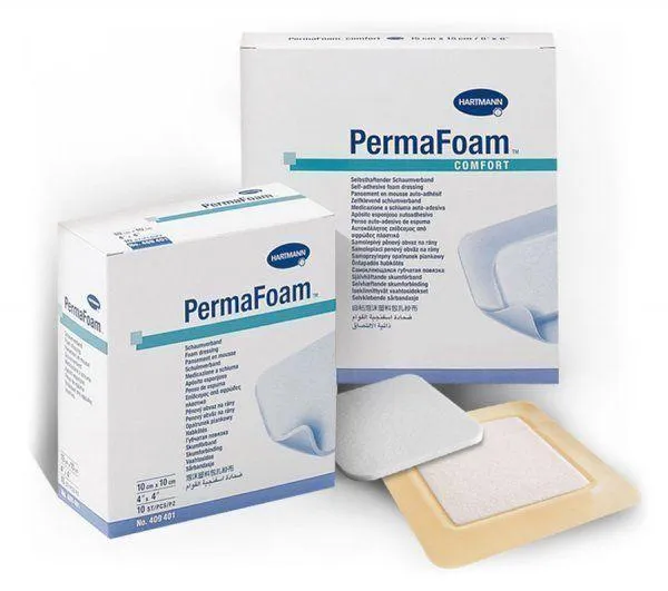 PermaFoam Comfort Dressings 20cm x 20cm x 3 Sterile Foam Dressings