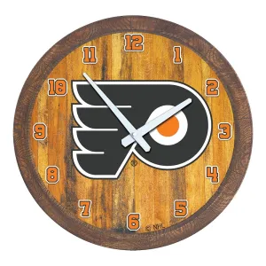 Philadelphia Flyers: "Faux" Barrel Top Wall Clock