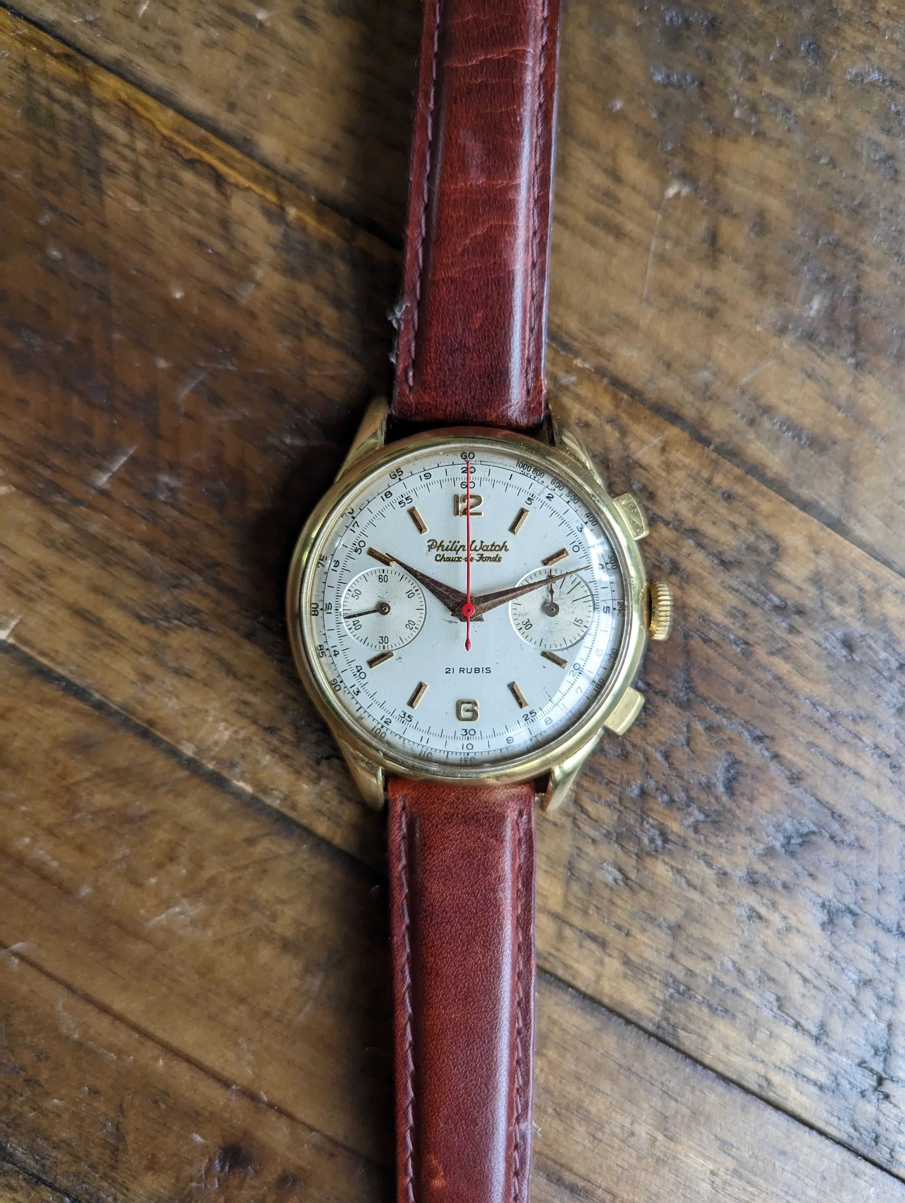 Philip Watch Valjoux 22 w/ original Box - Serviced w/ 1yr warranty