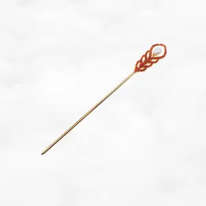 Phoenix Feather Carnelian Hairstick
