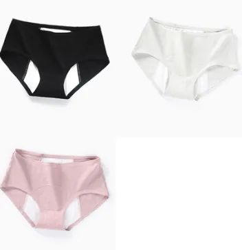 Physiological Underwear Ladies Cotton Cotton Antibacterial Crotch Menstrual Period Leak-proof Breathable Aunt Middle Waist Health Pants