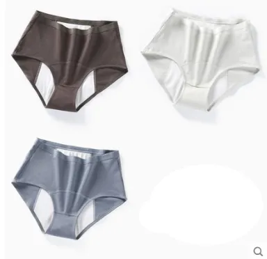 Physiological Underwear Ladies Cotton Cotton Antibacterial Crotch Menstrual Period Leak-proof Breathable Aunt Middle Waist Health Pants