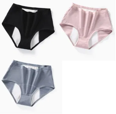 Physiological Underwear Ladies Cotton Cotton Antibacterial Crotch Menstrual Period Leak-proof Breathable Aunt Middle Waist Health Pants