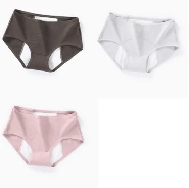 Physiological Underwear Ladies Cotton Cotton Antibacterial Crotch Menstrual Period Leak-proof Breathable Aunt Middle Waist Health Pants