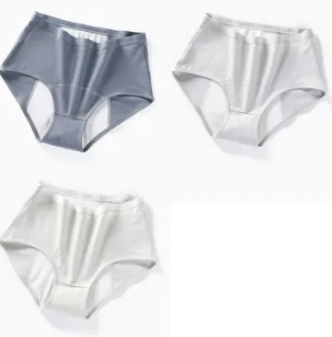 Physiological Underwear Ladies Cotton Cotton Antibacterial Crotch Menstrual Period Leak-proof Breathable Aunt Middle Waist Health Pants