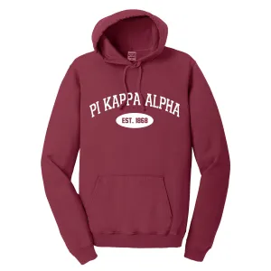 Pi Kappa Alpha Beach Washed Hooded Sweatshirt