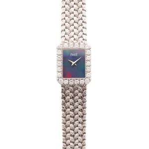 Piaget White Gold Bracelet Watch Ref. 45244 with Opal Dial
