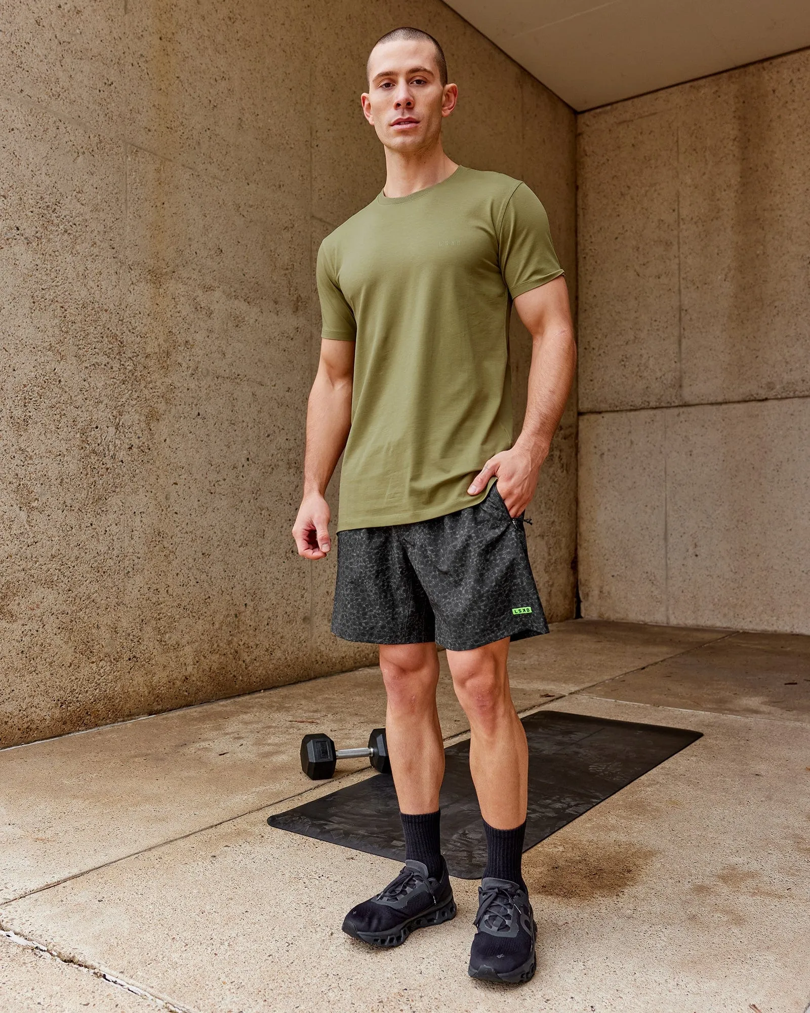 PimaFLX Tee - Moss Stone