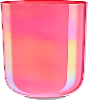 Pink Lotus Essence Crystal Singing Bowl / G3 Throat Chakra