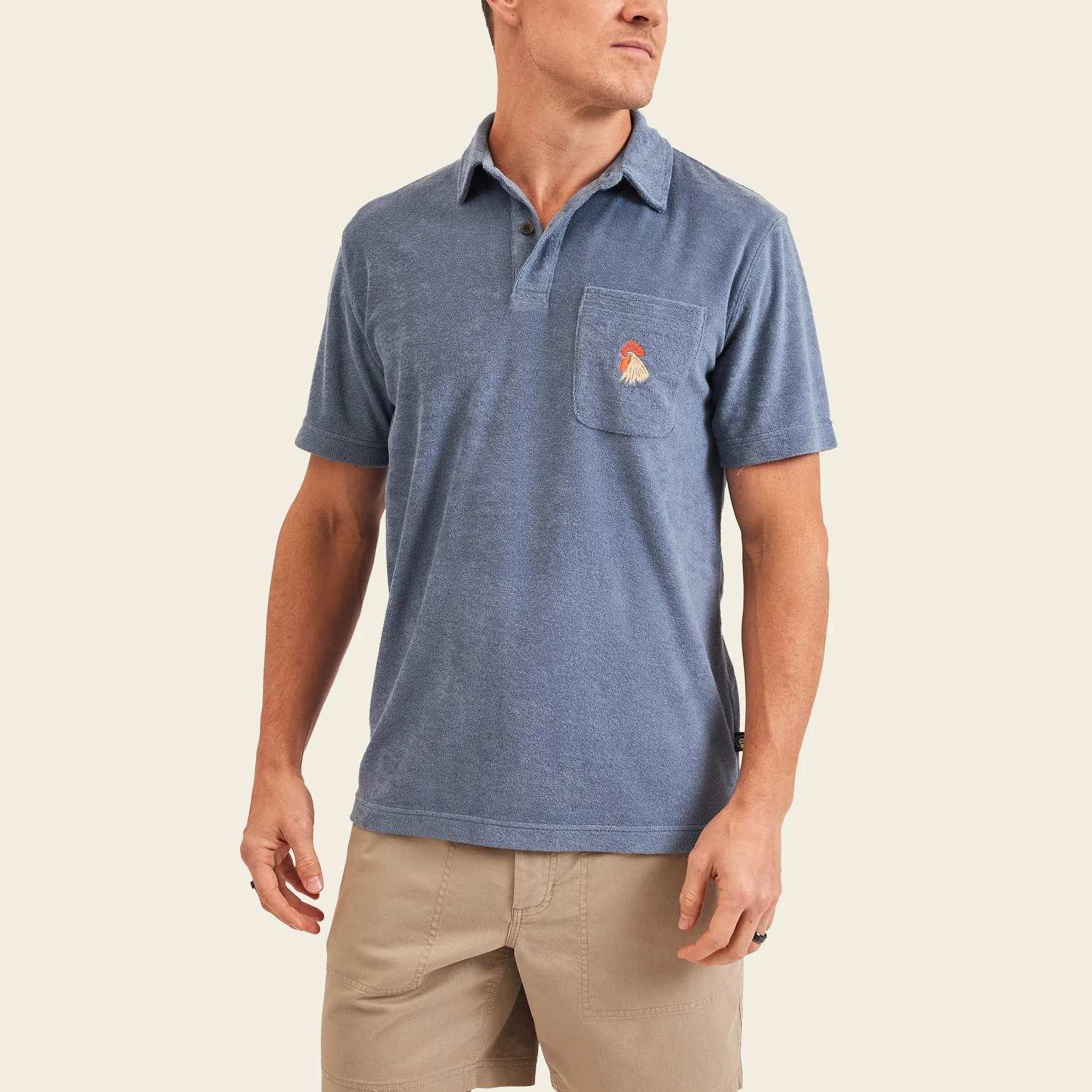Plusherman Terry Polo-Blue Mirage
