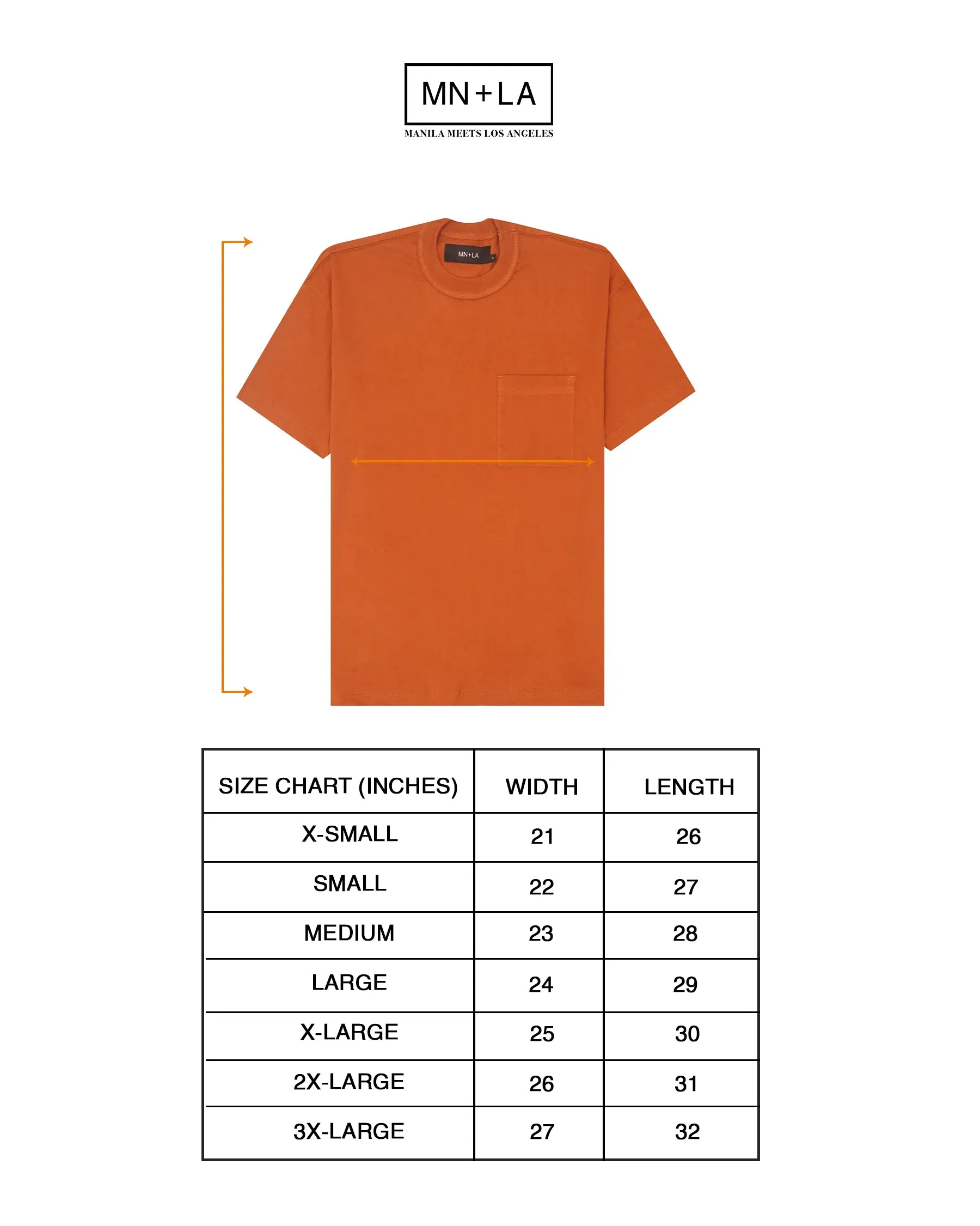 POCKET BOX TEE V4 IN TANGERINE