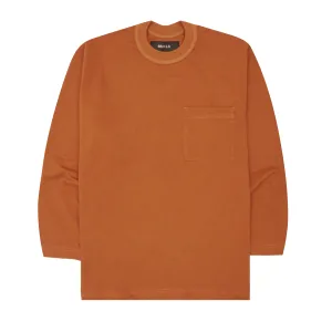 POCKET LONGSLEEVE TEE V3 IN TANGERINE