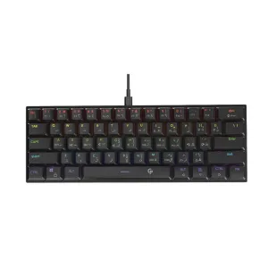 PORODO Low-Profile Mechanical TKL Keyboard Rainbow – Black