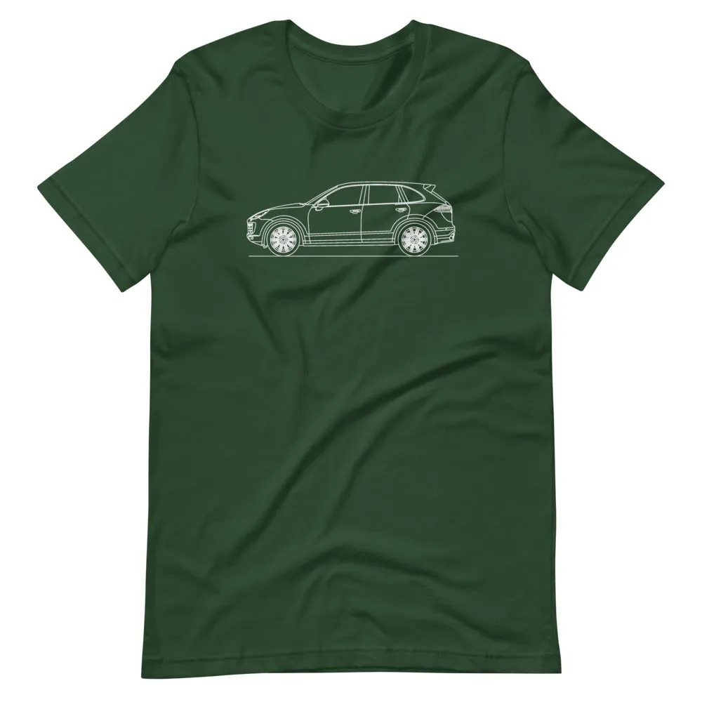 Porsche Cayenne Turbo E2 silhouette T-shirt
