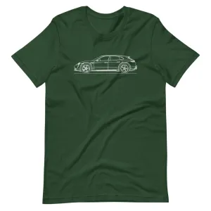 Porsche Taycan Cross Turismo silhouette T-shirt