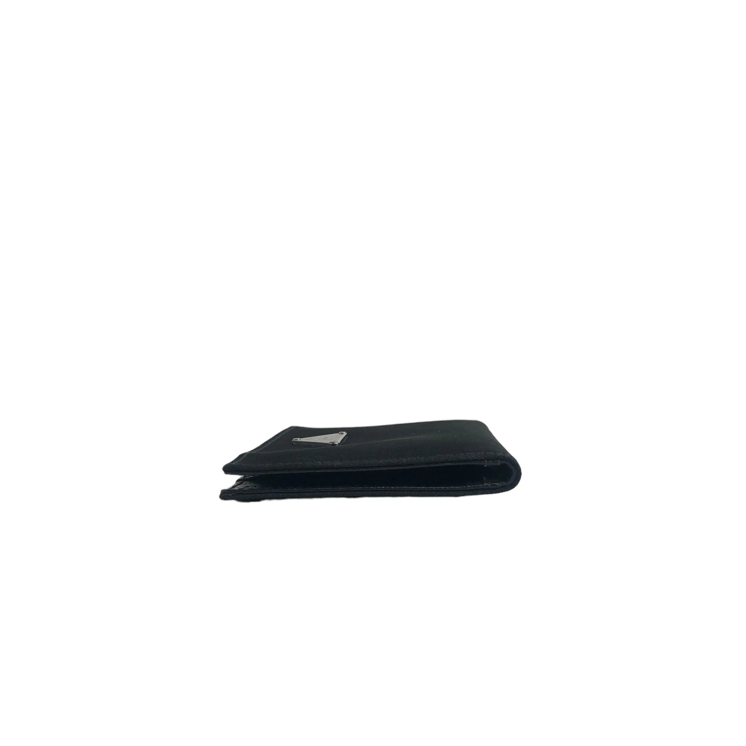 PRADA Triangle Logo Nylon Card holder Black Vintage u3nwve