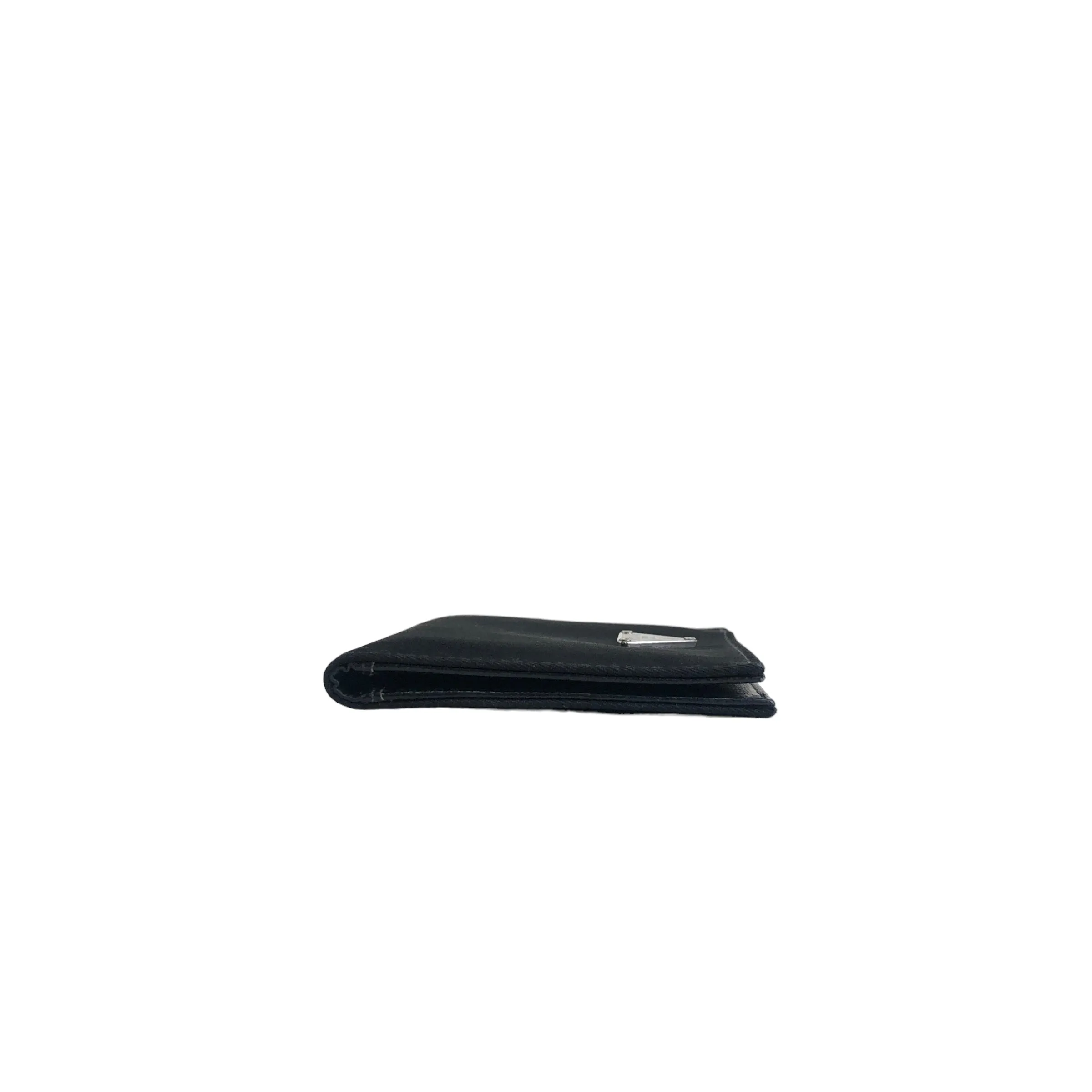 PRADA Triangle Logo Nylon Card holder Black Vintage u3nwve