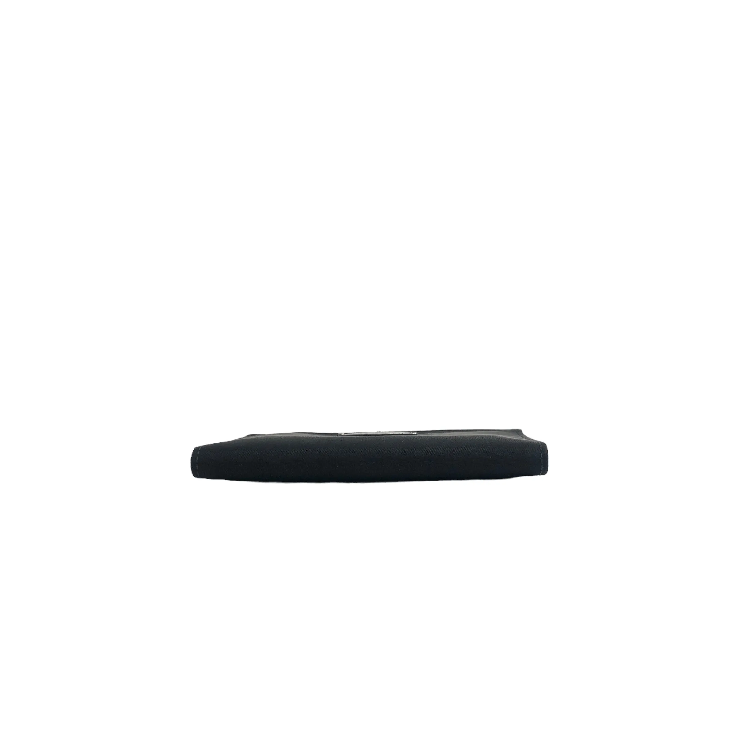 PRADA Triangle Logo Nylon Card holder Black Vintage u3nwve