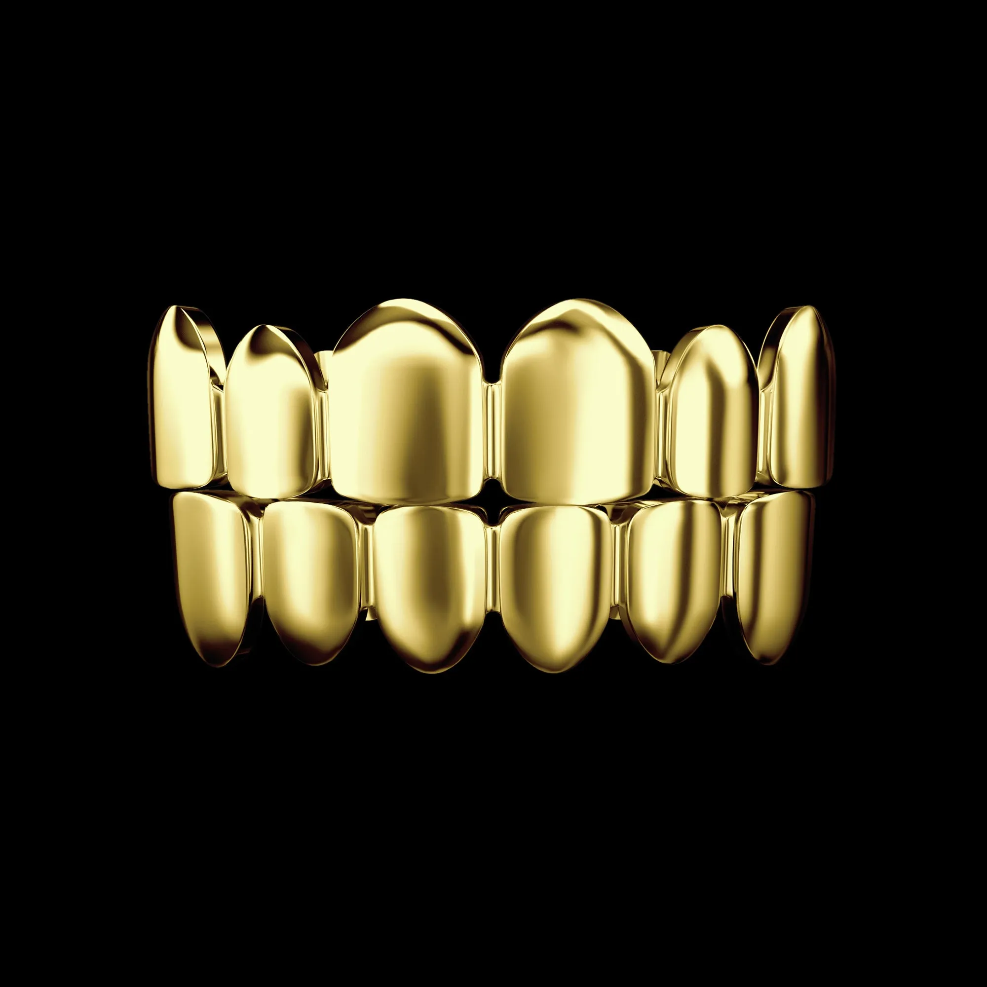 Pre-made Classic Plain Gold Grillz