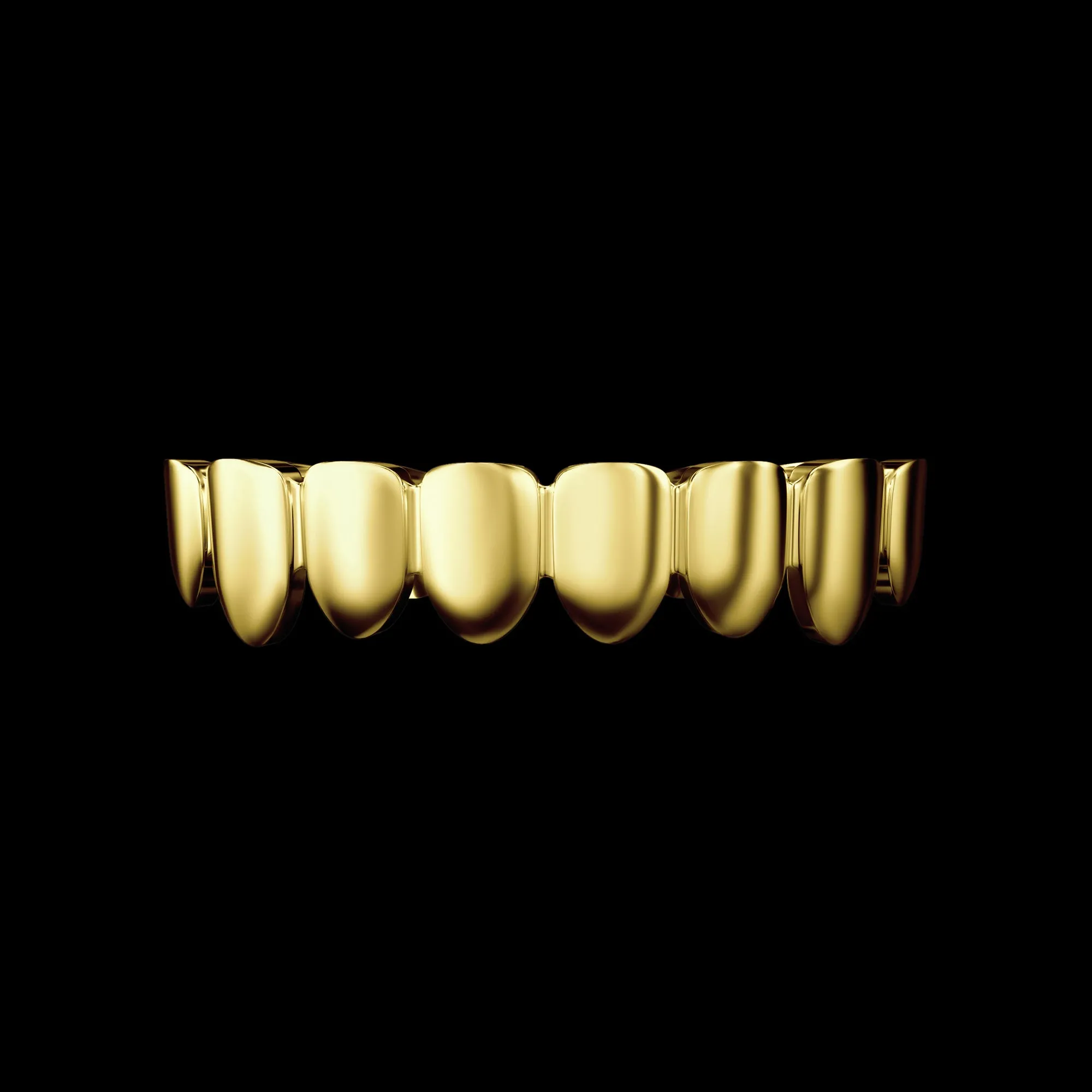 Pre-made Classic Plain Gold Grillz