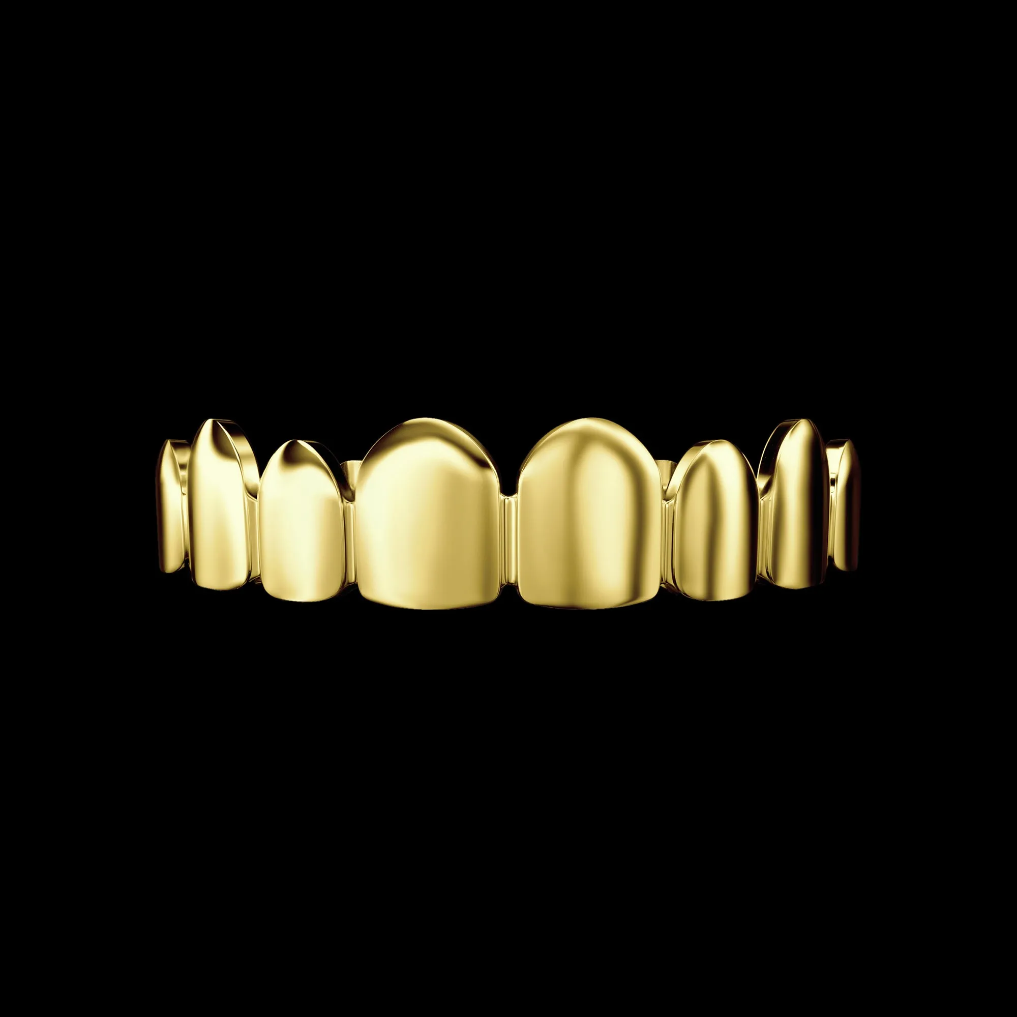Pre-made Classic Plain Gold Grillz