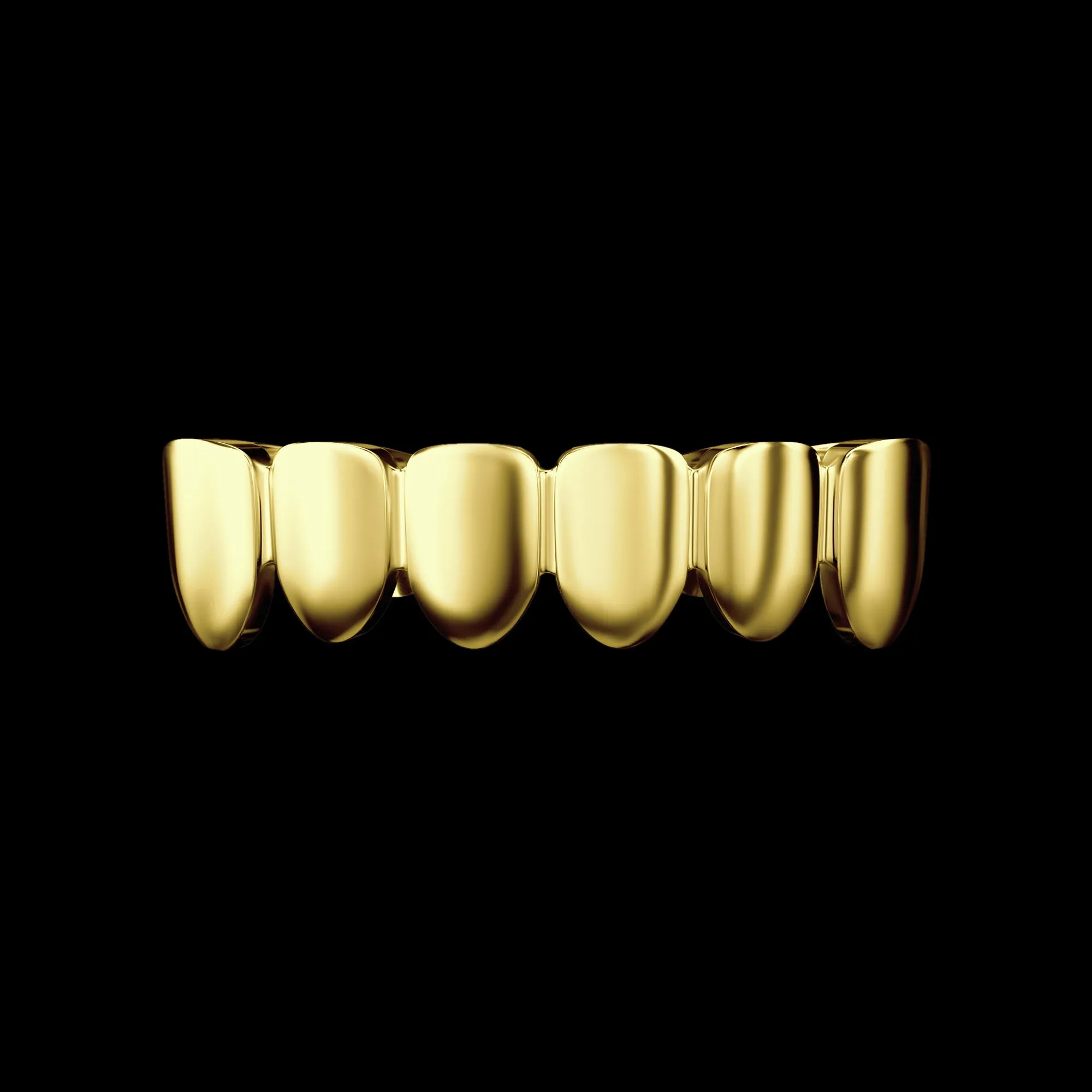 Pre-made Classic Plain Gold Grillz