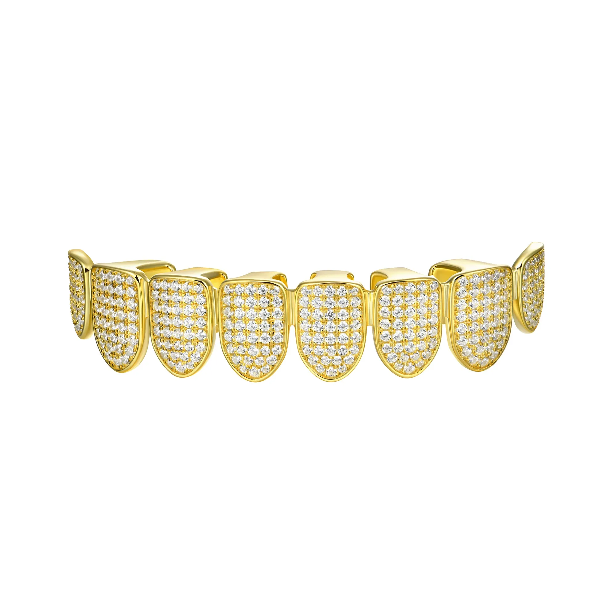 Pre-made Iced Out Gold Grillz