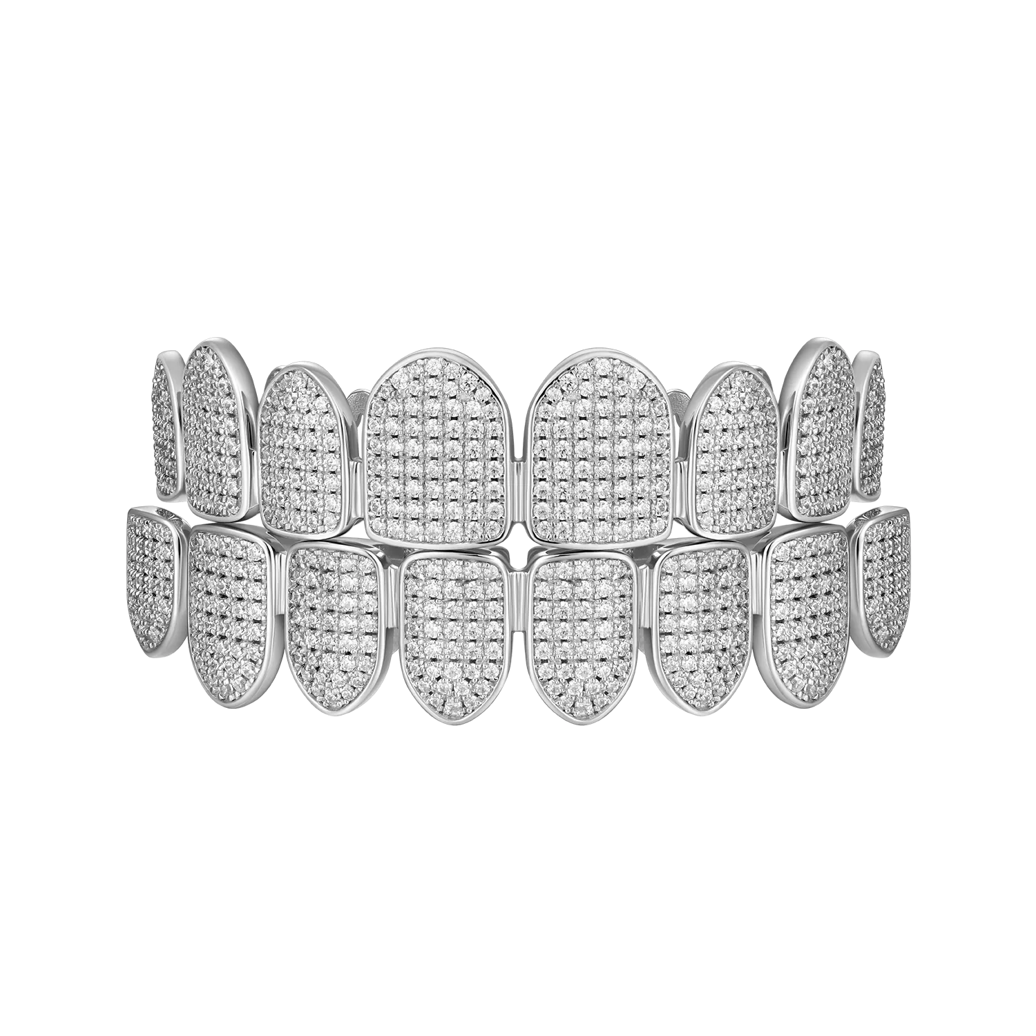 Pre-made Iced Out Gold Grillz