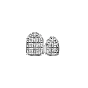 Pre-made Single/Double Cap Iced Out Gold Grillz