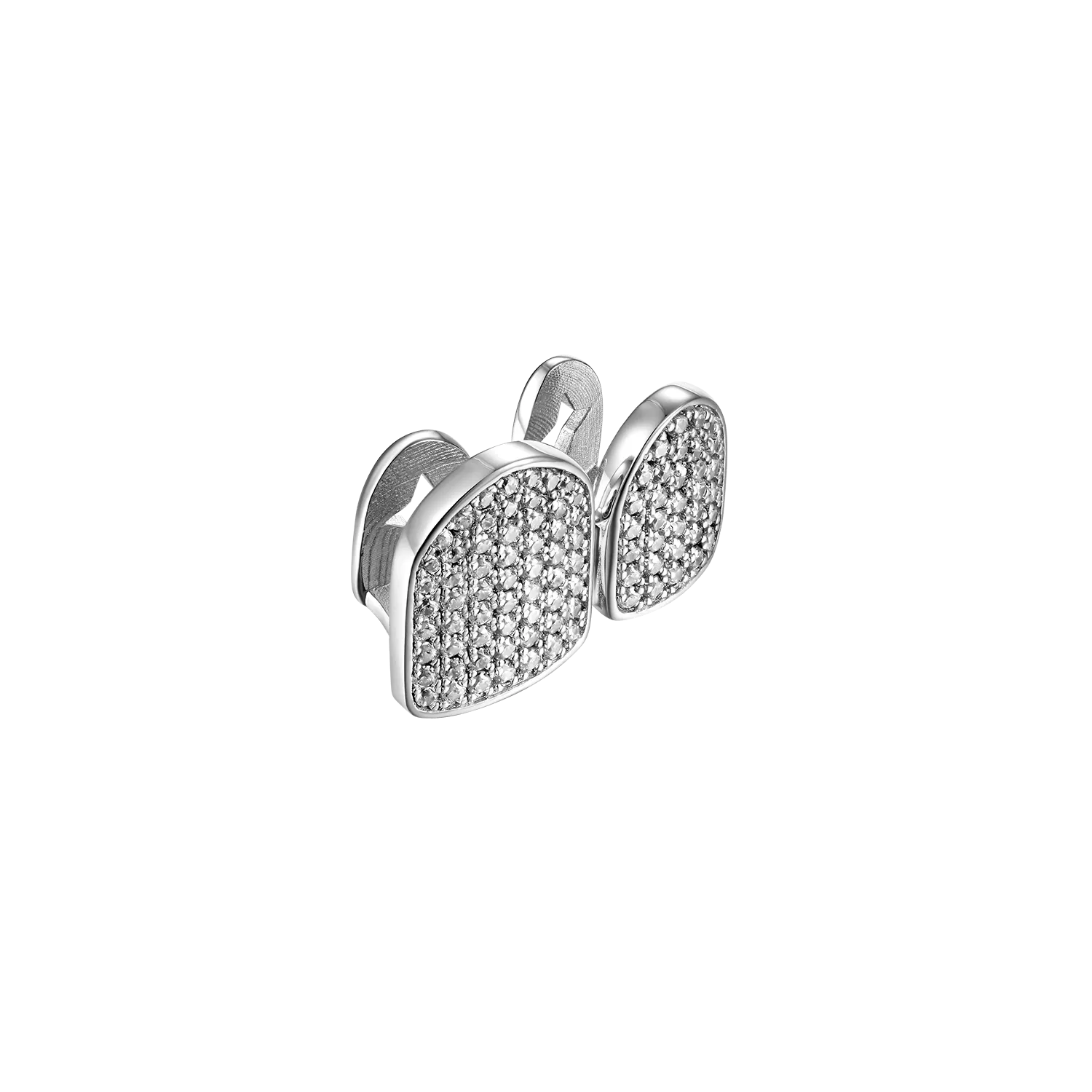 Pre-made Single/Double Cap Iced Out Gold Grillz