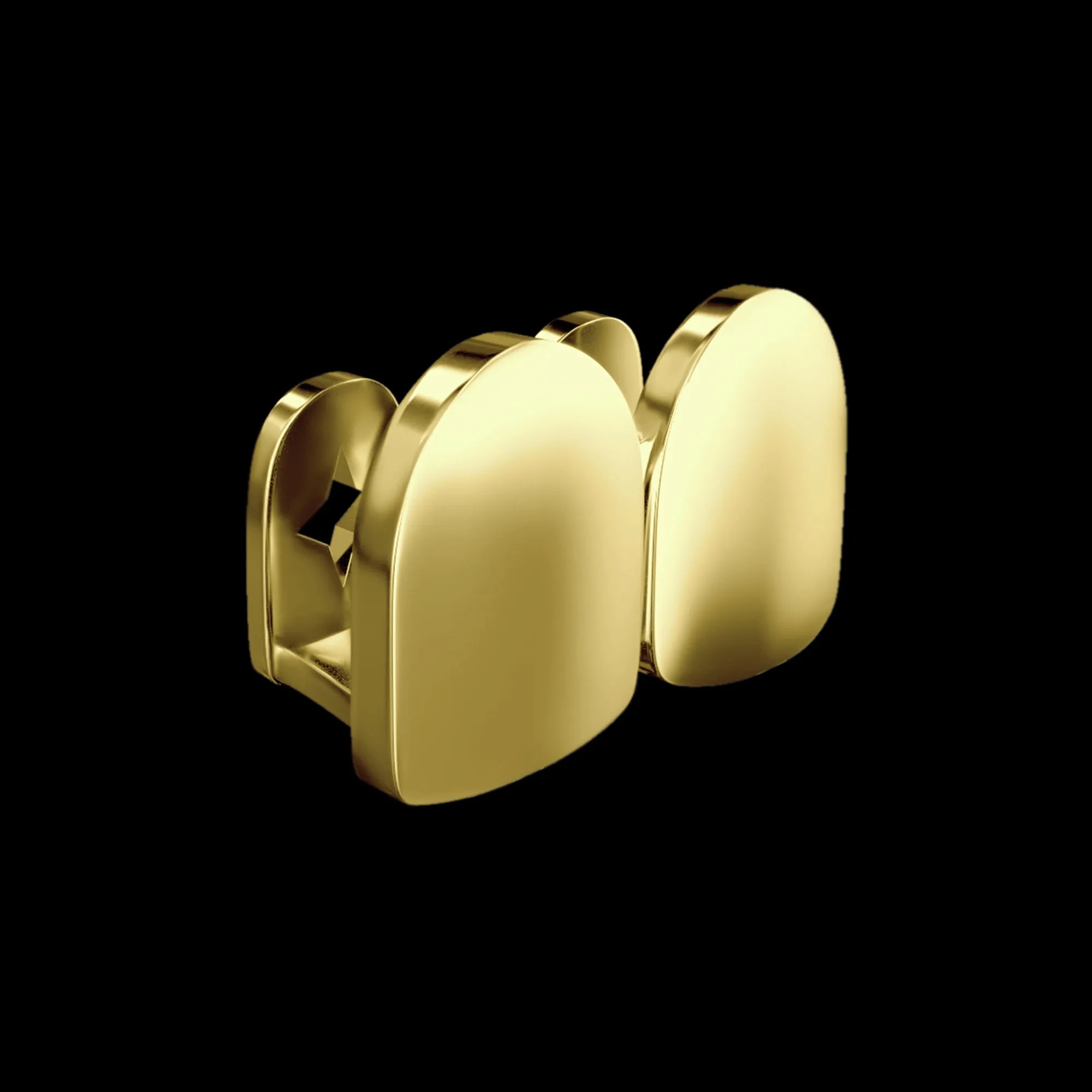 Pre-made Single/Double Caps Classic Gold Grillz