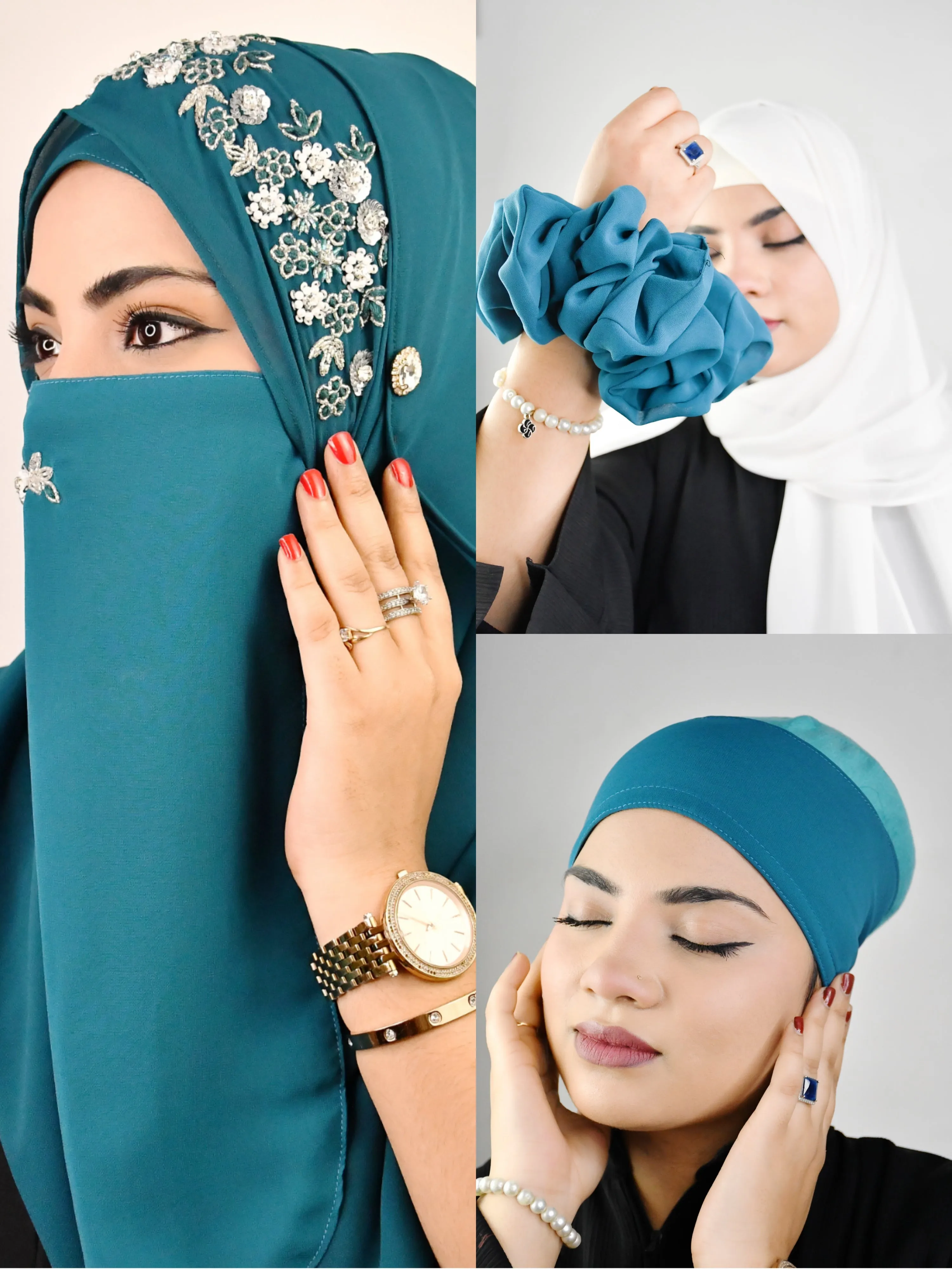 Premium Handwork Luxury Mukammal Full Hijab