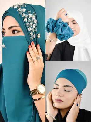 Premium Handwork Luxury Mukammal Full Hijab