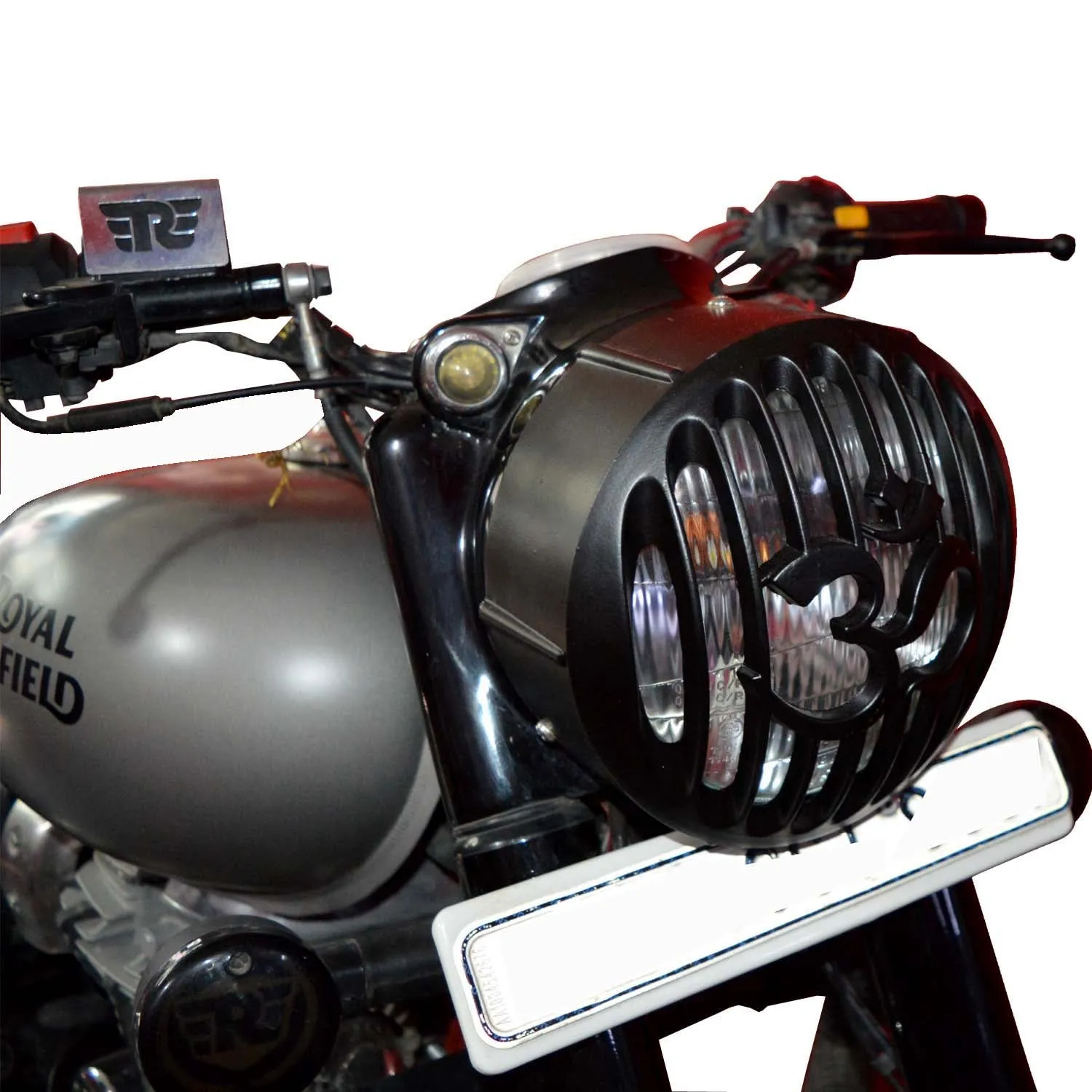 Premium Headlight Grill For Royal Enfield Classic/Electra/Standard 350,500,BS4, BS6 Black