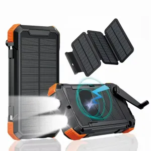 PrepPro 20,000mAh Solar Power Bank – Ultimate Off-Grid Power Solution