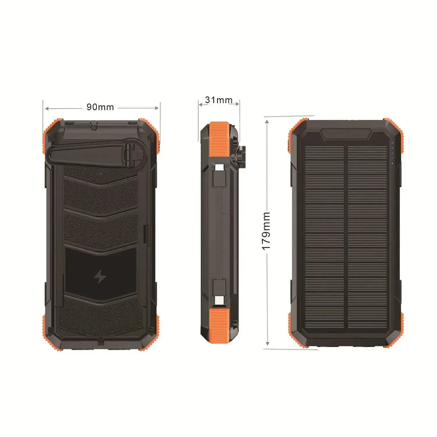 PrepPro 20,000mAh Solar Power Bank – Ultimate Off-Grid Power Solution