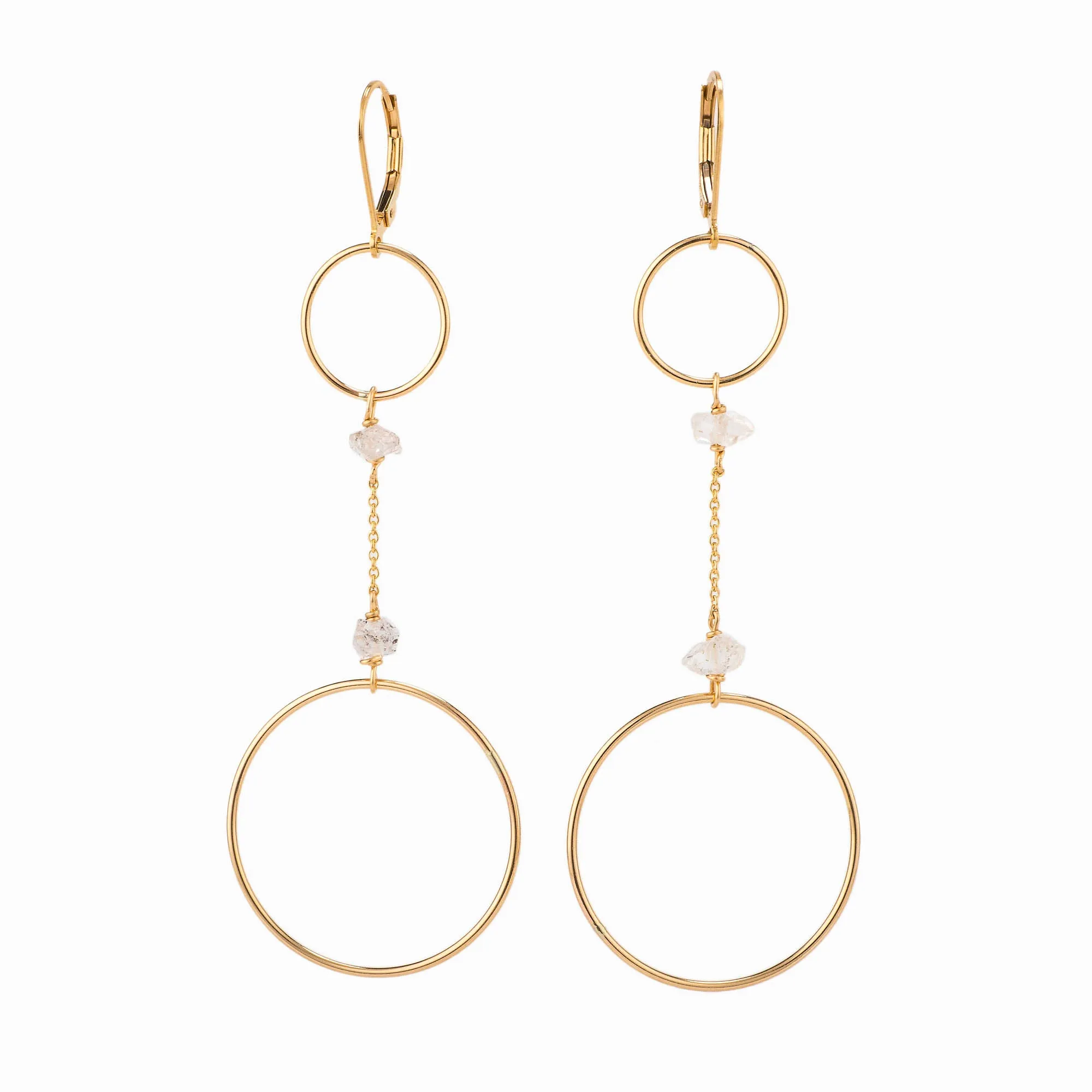 Primrose Gold Hoop Earrings