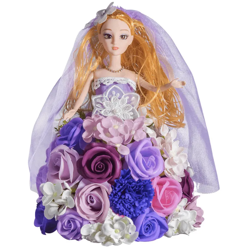 Princess Rose Display – Elegant Handmade Floral Gift