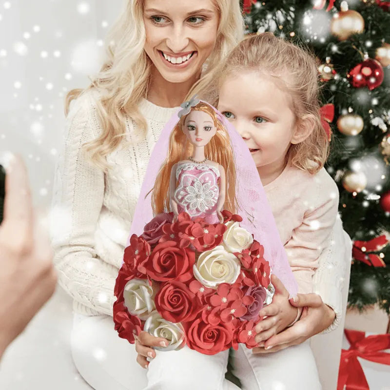 Princess Rose Display – Elegant Handmade Floral Gift