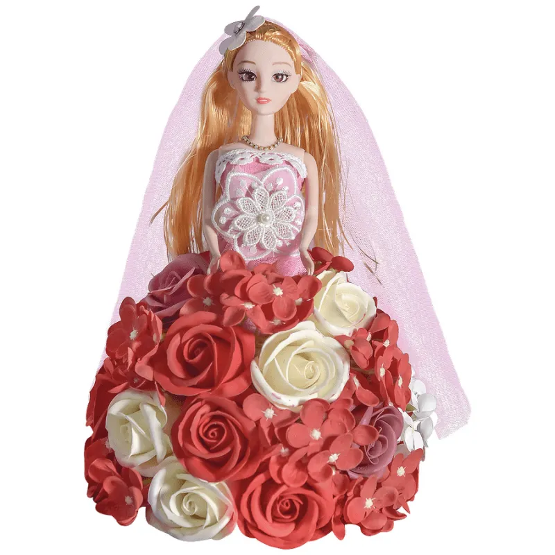 Princess Rose Display – Elegant Handmade Floral Gift